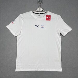 Copa America T Shirt Mens Large White USA 2024 Conmebol Puma Cumbre Graphic